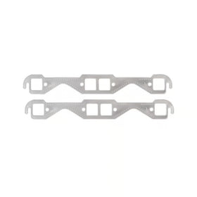 Mr. Gasket Header Gaskets - Aluminum-Layered 1955-1991 Chevrolet 262-400 Gen I Small Block. 1.45 Inch x 1.48 Inch Square Ports.