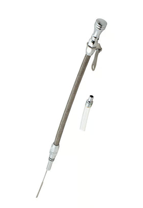 Mr. Gasket Engine Oil Dipstick & Tube - Braided Stainless Steel Fits 1965-1990 Chevrolet 396-454 Big Block
