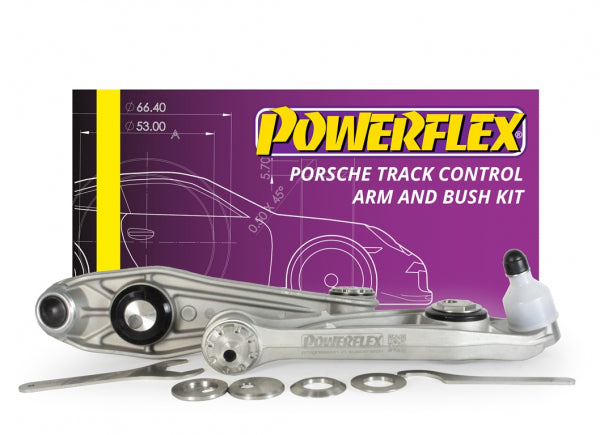 PowerFlex Porsche Track Control Arm Pair (997/987 Front) - Adjustable