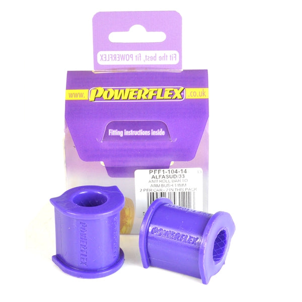 PowerFlex Alfa Romeo Romeo Alfasud, Alfasud Sprint (1971-1989), 33 (1983-1995) Sway Bar to Arm Bushing 14 mm