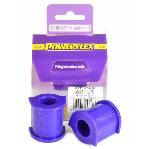PowerFlex Alfa Romeo Romeo Alfasud, Alfasud Sprint (1971-1989), 33 (1983-1995) Sway Bar to Arm Bushing 18 mm