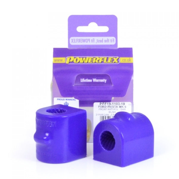 PowerFlex Ford Fiesta Mk6 inc ST & Fusion (02 - 08) Front Sway Bar Bushing - 18 mm