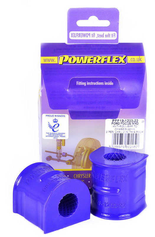 PowerFlex Ford Focus MK2 / Mazda 3 Front Sway Bar To Chassis Bushing 22mm