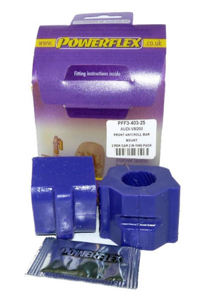 PowerFlex Audi V8 Type 44 & 4C (10/88 - 11/93) Front Sway Bar To Chassis - 25 mm