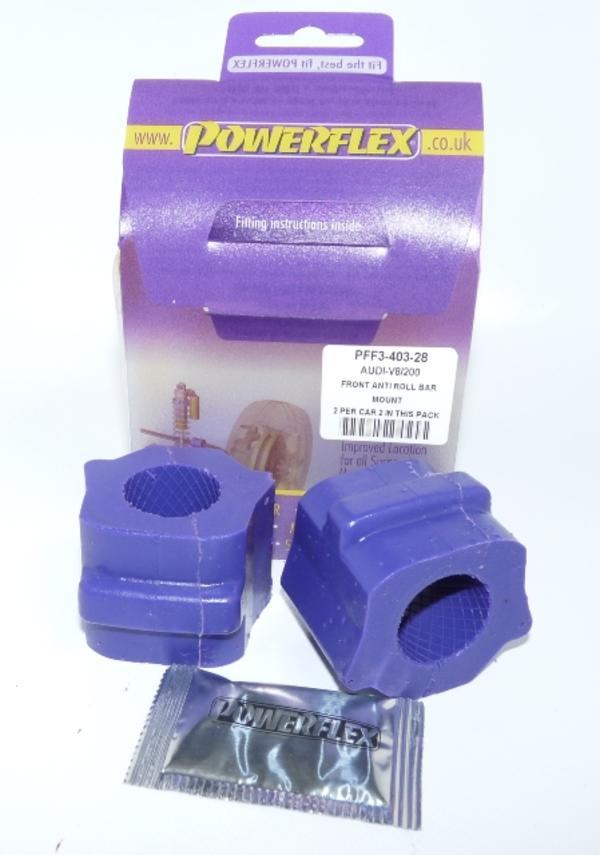 PowerFlex Audi V8 Type 44 & 4C (10/88 - 11/93) Front Sway Bar To Chassis - 28 mm
