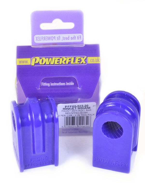 PowerFlex Renault Clio III / Megane II Front Sway Bar Bushings - 20mm