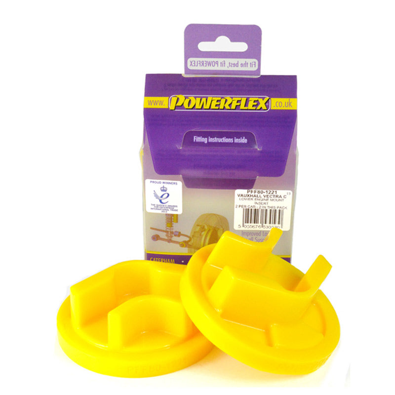 PowerFlex Saab 9-3 (2002+) Rear Lower Engine Mount Insert - Round Center
