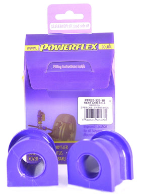 PowerFlex Honda Civic / CR-V Rear Sway Bar Bushings - 18 mm