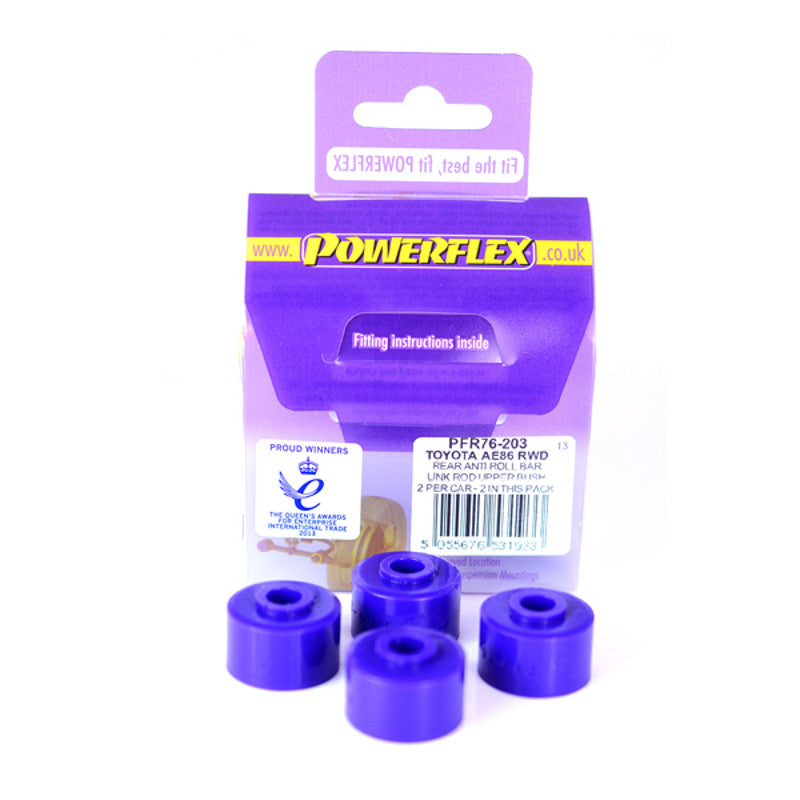 PowerFlex Toyota Corolla AE86 RWD Rear Sway Bar Link Rod To Chassis Bushing