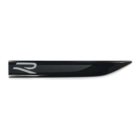 Genuine VW Mk8 Golf R Right Side Fender Badge/Emblem - Black/Chrome
