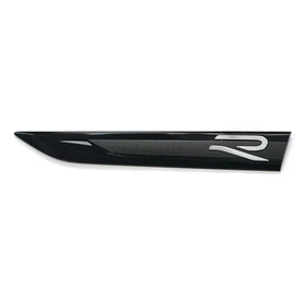 Genuine VW Mk8 Golf R Left Side Fender Badge/Emblem - Black/Chrome