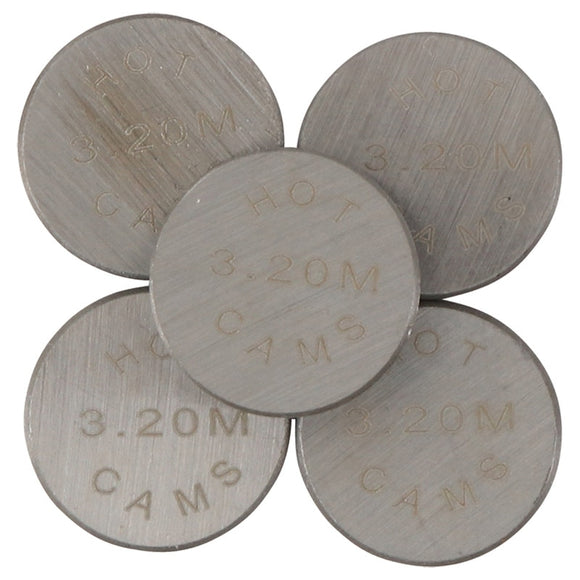 Hot Cams Shim Kits 3.200mm Thickness - 5 Pack