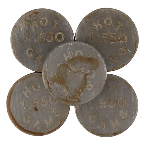 Hot Cams 07-16 CRF 150 R/2016 CRF 150 RB Big Wheel 1.550mm Shim Kit - 5 Pack