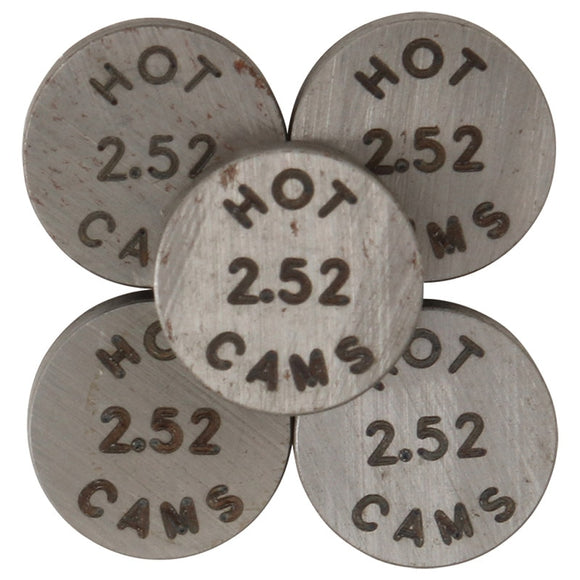 Hot Cams Shim Kits 2.520mm Thickness - 5 Pack