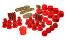Energy Suspension 72-85 Dodge/Plymouth 1/2 & 3/4 Ton S/C Pickup Red Hyper-Flex Master Bushing Set-1