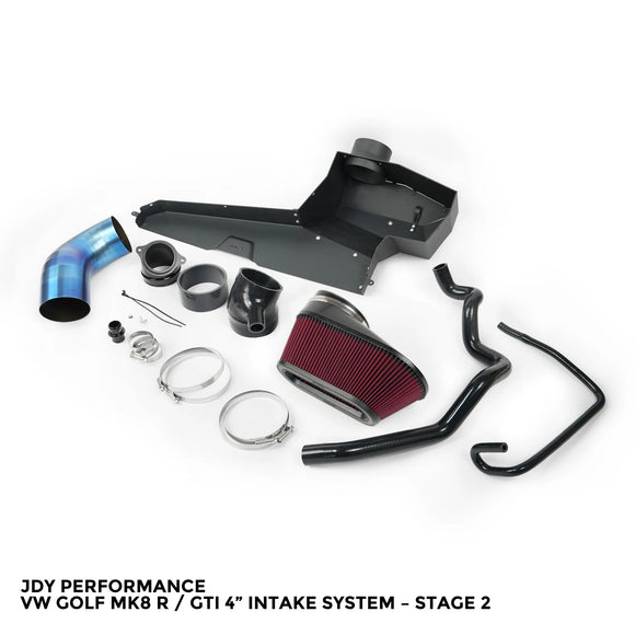 JDY Performance VW Golf MK8 R / GTI 4” Intake System – Stage 1 & Stage 2