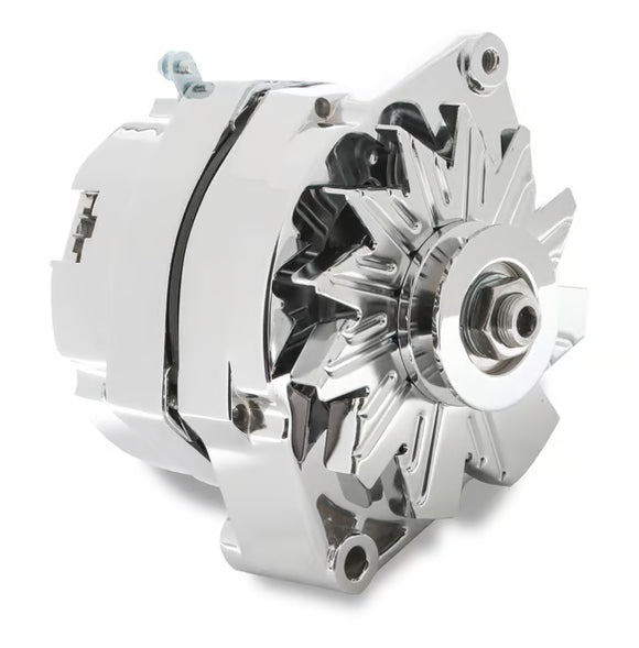 Mr. Gasket Chrome Alternator-Early GM Delco 80 Amp
