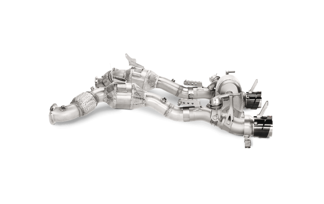 Akrapovic 16-17 Ferrari 488 GTB/488 Spyder Slip-On Line (Titanium) w/ Carbon Tips
