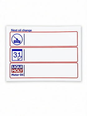 Liquimoly Oil Change Sticker - 0