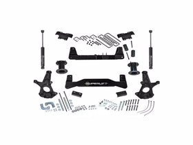 Superlift 14-18 Chevy Silv 1500 2WD 6.5in Lift Kit w/Alum/Stamped Steel Cntrl Arms & SLF Rear Shocks