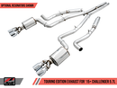AWE Touring Edition Exhaust for 17+ Challenger 5.7 - Non-Resonated - Chrome Silver Quad Tips-6