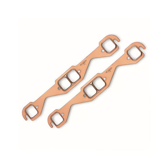 Mr. Gasket Copper Seal Header Gaskets 1955-1991 Chevrolet 262-400 Gen I Small Block. Rectangular Ports