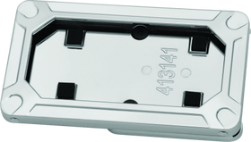 Kuryakyn Nova Side Mount License Plate Frame Gloss Chrome