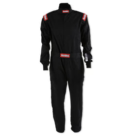 RACEQUIP CHEVRON-1 SUIT SFI-1 BLK 3XL
