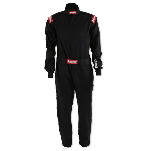 RACEQUIP CHEVRON-1 SUIT SFI-1 BLK 3XL