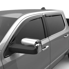 EGR 2019 Dodge Ram 1500 Crew Cab Tape-On Window Visors Set of 4 - Dark Smoke - 0