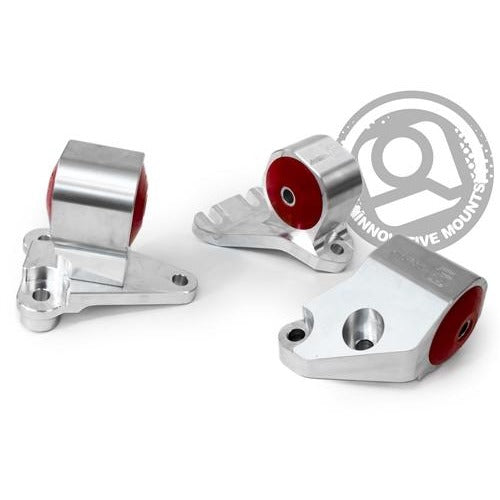 Innovative 92-93 Integra (Non GSR) B-Series Silver Aluminum Mounts 95A Bushings