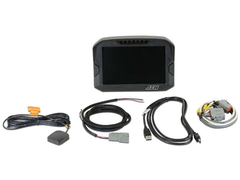 AEM CD-7 Non Logging GPS Enabled Race Dash Carbon Fiber Digital Display w/o VDM (CAN Input Only)