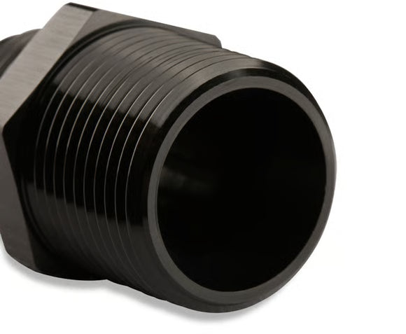 Mr. Gasket Straight -10 AN To 1/2 Inch NPT Adapter- Black