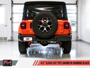 AWE Tread Edition Axleback Dual Exhaust for Jeep JL/JLU 3.6L/2.0T - Diamond Black Tips-6