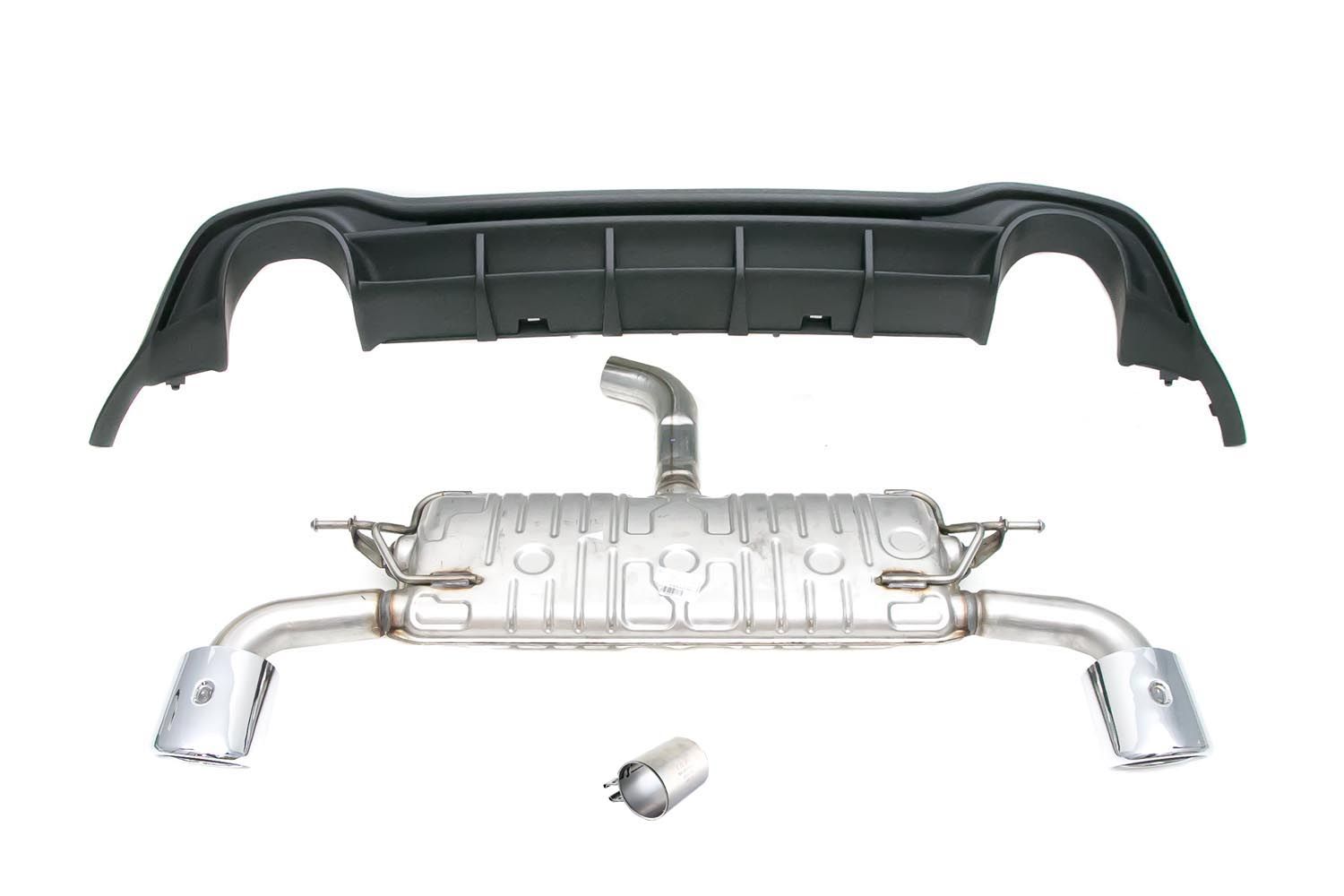 MK8 GTI Clubsport Rear Muffler and Valence Retrofit