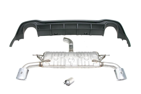 MK8 GTI Clubsport Rear Muffler and Valence Retrofit