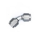 6AN Flare Female Swivel 45-degree to 6AN Flare Female Swivel 45-degree, anodized DW titanium-1