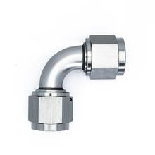 10AN Flare Female Swivel 90-degree to 10AN Flare Female Swivel 90-degree, anodized DW titanium