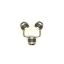 DeatschWerks 8AN Male Flare + 8AN Male Flare To 8AN Male Flare Y-Block Fitting-1