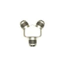 DeatschWerks 10AN Male Flare + 10AN Male Flare To 10AN Male Flare Y-Block Fitting-1