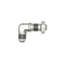 DeatschWerks 8AN Male Flare To 8AN Male Flare Bulkhead Adapter 90-Degree (Incl. Nut)-1