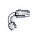 DeatschWerks 8AN Female Swivel 120-Degree Hose End CPE - Anodized Titanium-1
