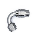 DeatschWerks 10AN Female Swivel 120-Degree Hose End CPE - Anodized Titanium-1