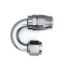 10 AN Female Flare Swivel 180-degree Hose End CPE, anodized DW titanium