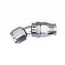 10 AN Female Flare Swivel (Incl Ferule/Olive) 30-degree Hose End PTFE, anodized DW titanium-1