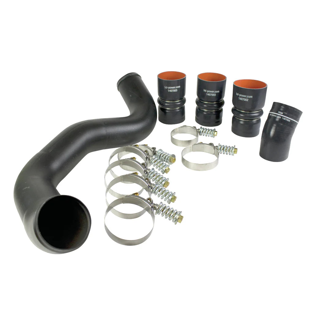 BD Diesel Intercooler Hose & Clamp Kit w/Intake Pipe - 2003-2007 Ford 6.0L PowerStroke - 0