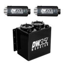 DeatschWerks 3.5L Modular Surge Tank (Incl. 2 DW350iL In-Line Fuel Pump)-1