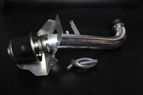 Weapon R 12-15 Jeep Wrangler 3.6L Gunmetal Foam Filter Polished Dual Velocity Secret Weapon Intake