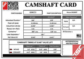 GSC P-D SR20DET S13 & S14 S1 Cams 268/270 - 0