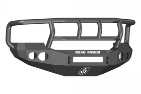 Road Armor 05-07 Ford F-250 Stealth Front Bumper w/Titan II Guard Wide Flare - Tex Blk